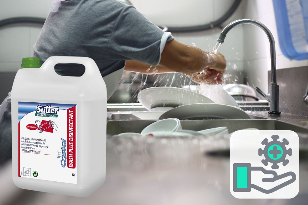 Wash Plus Disinfectant fertőtlenítő kézi mosogatószer