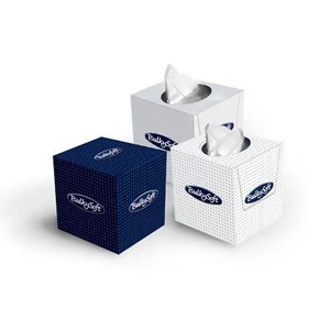 BulkySoft cube kozmetikai kendő 2 rétegű, 20,5x20,5 cm