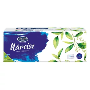 Nárcisz papír zsebkendő 3rtg cell 40x100db/gyűjtő