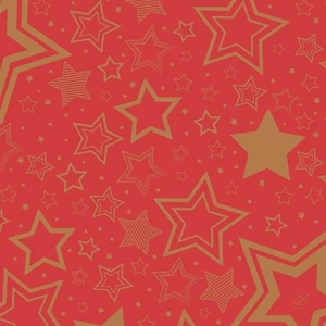 Bio-Dunisoft szalvéta Holiday Star Red 40x40cm 12x12db/gyűjtő