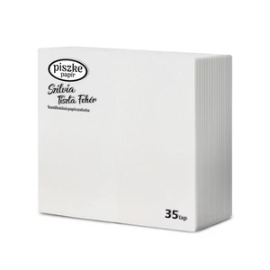 Szilvia Tiszta Fehér szalvéta 2rtg 32,4x33cm 24x35db/gyűjtő