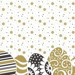 Duni szalvéta Easter Ornaments 3rtg 33x33cm 12x20db/gyűjtő