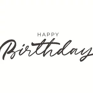 Duni szalvéta Happy Birthday 3rtg 33x33cm 12x20db/gyűjtő