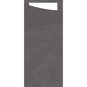 Duni sacchetto Granite grey/fehér 19x8,5cm 5x100db/gyűjtő