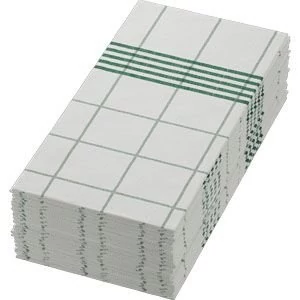 Dunisoft asztalkendő fehér-zöld 48x48cm 1/8 6x60db/gyűjtő