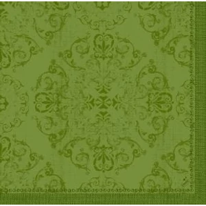 Dunilin szalvéta Opulent Leaf Green 40x40cm 12x45db/gyűjtő