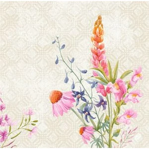 Dunisoft szalvéta Floret 40x40cm 6x60db/gyűjtő