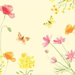 Dunisoft szalvéta Poppy Field 40x40cm 6x60db/gyűjtő