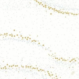 Dunisoft szalvéta Golden Stardust White 40x40cm 6x60db/gyűjtő