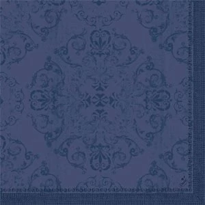 Dunilin szalvéta Opulent Dark Blue 40x40cm 12x45db/gyűjtő