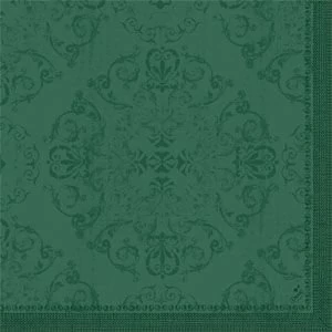 Dunilin szalvéta Opulent Dark Green 40x40cm 12x45db/gyűjtő