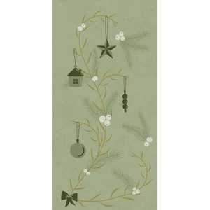Bio-Dunisoft szalvéta Noel Pistachio 40x40cm 1/8 6x60db/gyűjtő