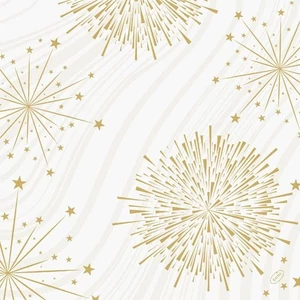 Bio-Dunisoft szalvéta Sparkly White 40x40cm 6x60db/gyűjtő