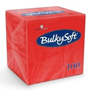 BulkySoft rainbow szalvéta piros 2rtg 24x24cm 20x100db/gyűjtő