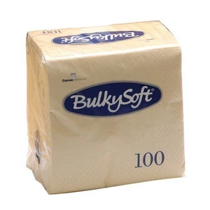 BulkySoft rainbow szalvéta krém 2 rétegű 33x33cm 20x100db/gyűjtő