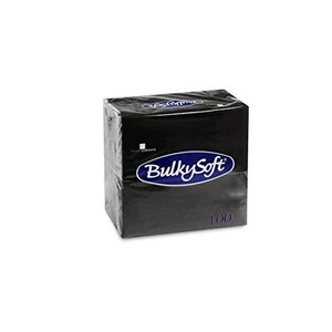 BulkySoft rainbow szalvéta fekete 2 rétegű 33x33cm 20x100db/gyűjtő