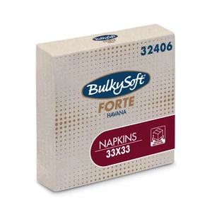 BulkySoft forte havana szalvéta 2 rétegű 33x33cm 20x100db/gyűjtő