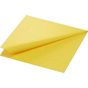 Duni szalvéta sárga 2rtg 40x40cm 10x125db/gyűjtő
