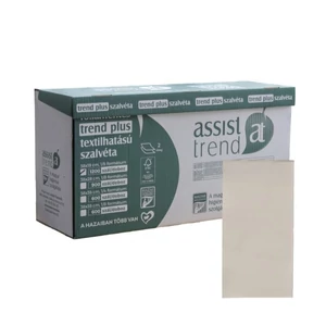 Trend Plus textilhatású szalvéta pezsgő 2rtg 38x19cm 1/8 1200db/gyűjtő