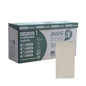 Trend Plus textilhatású szalvéta pezsgő 2rtg 38x28cm 1/8 900db/gyűjtő