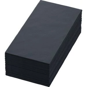 Duni szalvéta fekete 3rtg 40x40cm 1/8 5x250db/gyűjtő