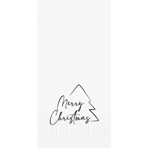 Duni szalvéta Merry Xmas Tree 2rtg 33x33cm 1/8 4x300db/gyűjtő