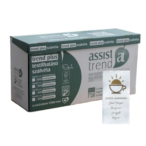 Trend Plus reggeliző szalvéta fehér 2rtg 38x19cm 1/8 1200db/gyűjtő