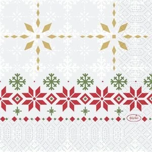Duni szalvéta Tradition 3rtg 24x24cm 20x50db/gyűjtő