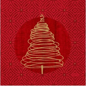 Duni szalvéta Elegant Trees 3rtg 33x33cm 10x50db/gyűjtő