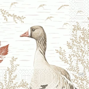 Duni szalvéta Wood and Goose 3rtg 33x33cm 10x50db/gyűjtő