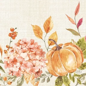 Duni szalvéta Spicy Pumpkin 3rtg 33x33cm 4x250db/gyűjtő