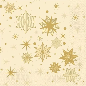 Duni szalvéta Stargazing Cream 3rtg 40x40cm 4x250db/gyűjtő