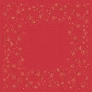 Dunisilk asztalközép Star Shine Red 84x84cm 5x20db/gyűjtő