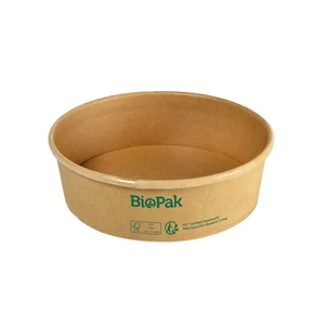 Duni Biopak papírtálka Ronda barna 500ml 5x50db/gyűjtő