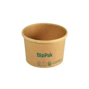 Duni Biopak papírtálka Ronda barna 240ml 16x25db/gyűjtő