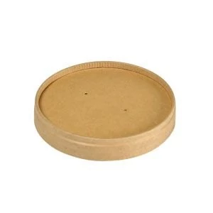 Duni Biopak papírtálka tető Ronda barna 240/360ml tálkához 16x25db/gyűjtő