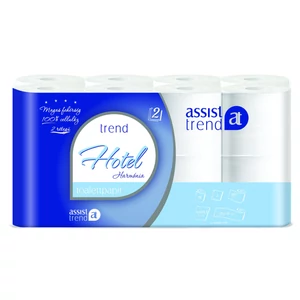 Trend Hotel Harmónia 16 kistekercses toalettpapír 2 rétegű M9,5 D10,8 20,70m 180lap cell 4x16tek/gyűjtő Trend Hotel Harmónia 16 kistekercses toalettpapír 2 rétegű M9,5 D10,8 20,70m 180lap cell 4x16tek/gyűjtő