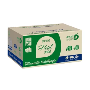 Trend Hotel 3000 kistekercses toalettpapír 3rtg M9,5 D12,8 32,25m 250lap cell FSC 12tek/gyűjtő
