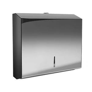 Bisk hajtogatott kéztörlő adagoló inox króm 500lapos