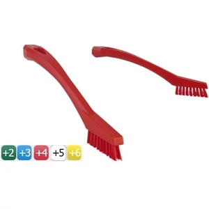 Vikan alkatrész- és fuga tisztító kézi kefe, piros, 4 cm-es