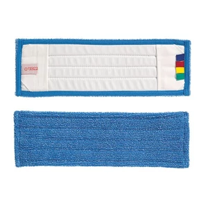 VDM zsebes bordás mikroszálas mop kék 40cm színkódolt
