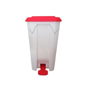 VDM Formula pedálos szemetes fehér/piros 90L