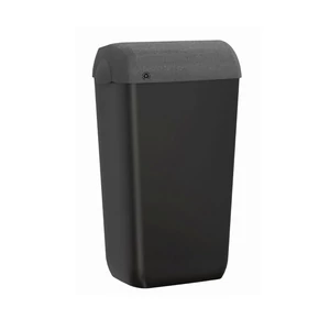 Trend Stone skin szemetes falra szerelhető rejtett fedéllel 23L újrahasznosított műanyag szürke/fekete Trend Stone skin szemetes falra szerelhető rejtett fedéllel 23L újrahasznosított műanyag szürke/fekete
