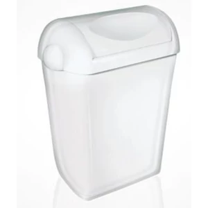 Trend szemetes, falra szerelhető, ABS fehér 43L