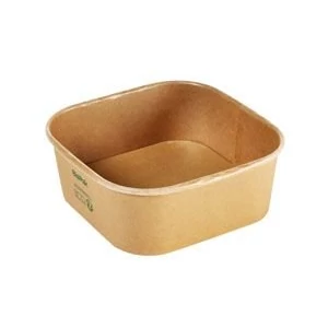 Duni papírtálka Brick large barna 1200ml 4x40db/gyűjtő