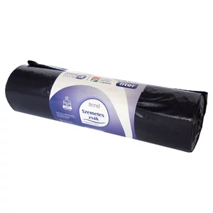 Szemeteszsák 95x120 cm 200L 10db/tekercs fekete 32my