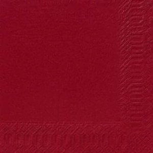 Duni szalvéta bordó 3rtg 24x24cm 12x20db/gyűjtő