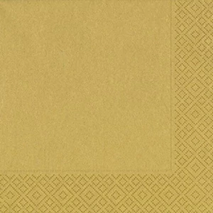 Duni szalvéta arany 3 rétegű 33x33cm 12x20db/gyűjtő