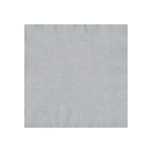 Duni szalvéta ezüst 3 rétegű 33x33cm 12x20db/gyűjtő