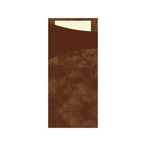 Duni sacchetto Chestnut/krém 19x8,5cm 5x100db/gyűjtő